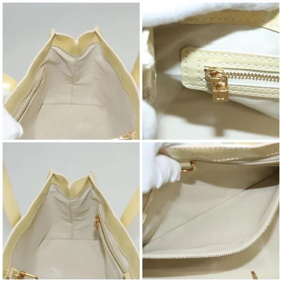 LOUIS VUITTON Monogram Vernis Wilshire PM Hand Bag Broncorail